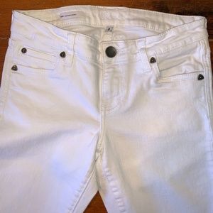 KUT Skinny White Jeans